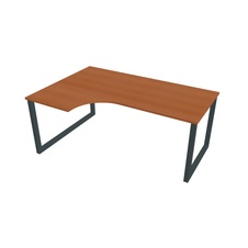HOBIS kancelársky stôl tvarový, ergo pravý - UE O 1800 60 P, čerešňa - 1