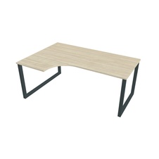 HOBIS kancelársky stôl tvarový, ergo pravý - UE O 1800 60 P, agát - 1