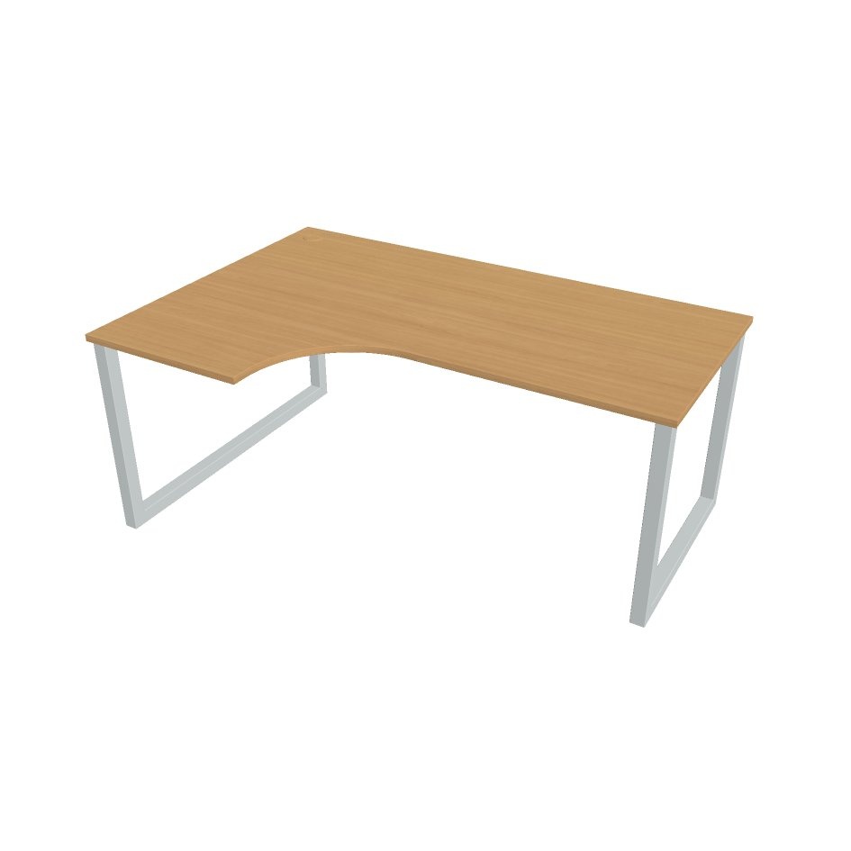 HOBIS kancelársky stôl tvarový, ergo pravý - UE O 1800 60 P, buk