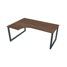 HOBIS kancelársky stôl tvarový, ergo pravý - UE O 1800 60 P, orech - 1