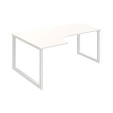 HOBIS kancelársky stôl tvarový, ergo pravý - UE O 1800 60 P, biela - 2