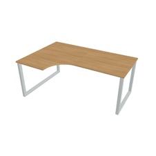 HOBIS kancelársky stôl tvarový, ergo pravý - UE O 1800 60 P, dub