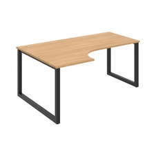 HOBIS kancelársky stôl tvarový, ergo pravý - UE O 1800 60 P, dub - 1