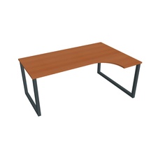 HOBIS kancelársky stôl tvarový, ergo ľavý - UE O 1800 L, čerešňa - 1