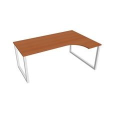 HOBIS kancelársky stôl tvarový, ergo ľavý - UE O 1800 L, čerešňa - 2
