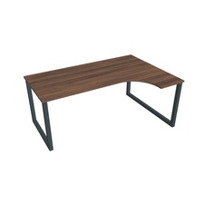 HOBIS kancelársky stôl tvarový, ergo ľavý - UE O 1800 L, orech - 1