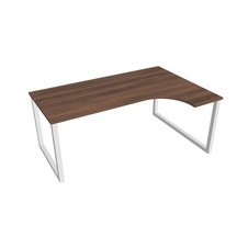 HOBIS kancelársky stôl tvarový, ergo ľavý - UE O 1800 L, orech - 2