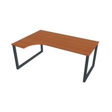 HOBIS kancelársky stôl tvarový, ergo pravý - UE O 1800 P, čerešňa - 1