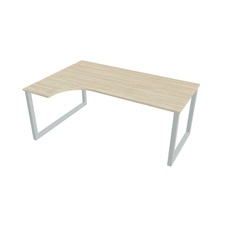 HOBIS kancelársky stôl tvarový, ergo pravý - UE O 1800 P, agát