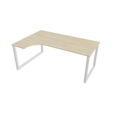 HOBIS kancelársky stôl tvarový, ergo pravý - UE O 1800 P, agát - 2