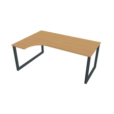 HOBIS kancelársky stôl tvarový, ergo pravý - UE O 1800 P, buk - 1