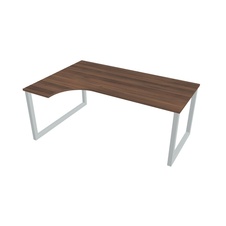 HOBIS kancelársky stôl tvarový, ergo pravý - UE O 1800 P, orech