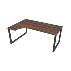 HOBIS kancelársky stôl tvarový, ergo pravý - UE O 1800 P, orech - 1