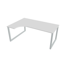HOBIS kancelársky stôl tvarový, ergo pravý - UE O 1800 P, biela