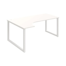 HOBIS kancelársky stôl tvarový, ergo pravý - UE O 1800 P, biela - 2