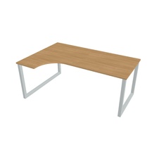 HOBIS kancelársky stôl tvarový, ergo pravý - UE O 1800 P, dub