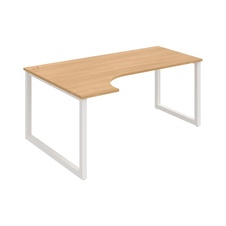HOBIS kancelársky stôl tvarový, ergo pravý - UE O 1800 P, dub - 2