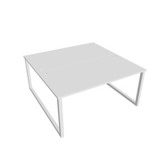 HOBIS kancelársky stôl zdvojený - USD O 1600, biela - 2