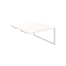 HOBIS prídavný stôl zdvojený - USD O 1400 R, biela - 2