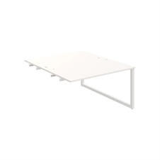 HOBIS prídavný stôl zdvojený - USD O 1400 R, biela - 2