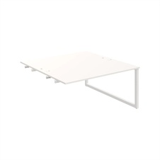 HOBIS prídavný stôl zdvojený - USD O 1600 R, biela - 2