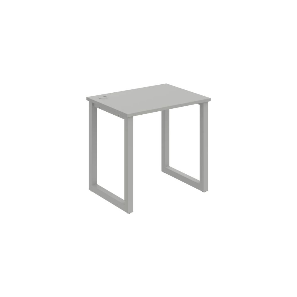 HOBIS kancelársky stôl rovný - UE O 800, hĺbka 60 cm, šedá