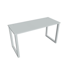 HOBIS kancelársky stôl rovný - UE O 1400, hĺbka 60 cm, šedá