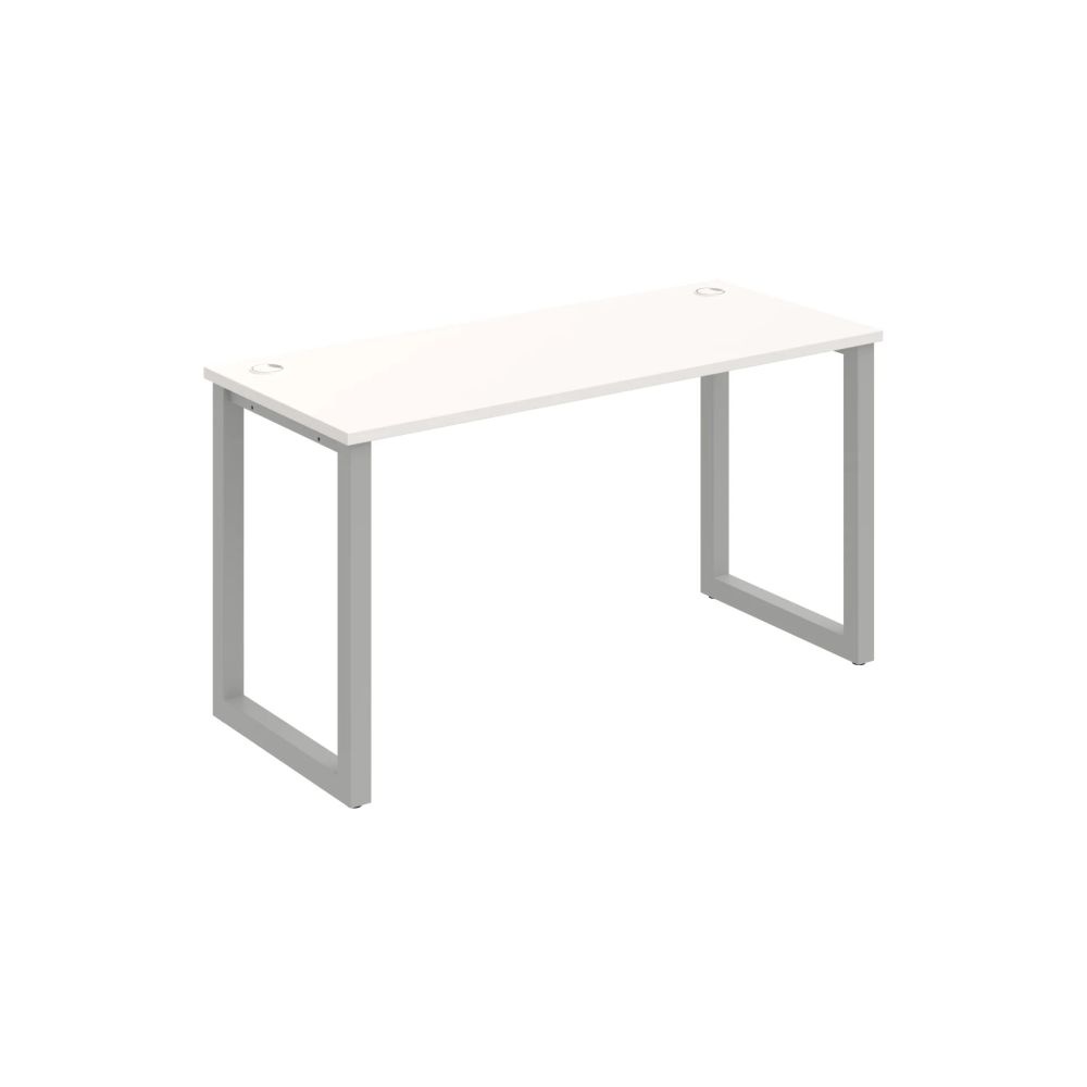 HOBIS kancelársky stôl rovný - UE O 1400, hĺbka 60 cm, biela