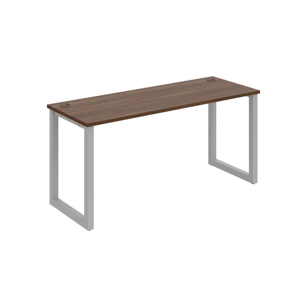 HOBIS kancelársky stôl rovný - UE O 1600, hĺbka 60 cm, orech