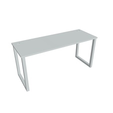 HOBIS kancelársky stôl rovný - UE O 1600, hĺbka 60 cm, šedá