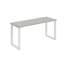 HOBIS kancelársky stôl rovný - UE O 1600, hĺbka 60 cm, šedá - 2