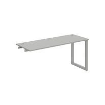 HOBIS prídavný stôl rovný - UE O 1600 R, hĺbka 60 cm, šedá