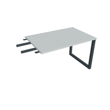 HOBIS prídavný stôl do uhla - US O 1200 RU, hĺbka 80 cm, šedá - 1