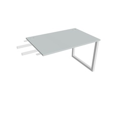 HOBIS prídavný stôl do uhla - US O 1200 RU, hĺbka 80 cm, šedá - 3