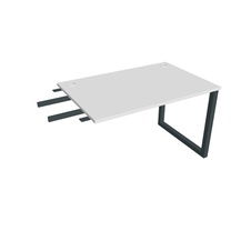 HOBIS prídavný stôl do uhla - US O 1200 RU, hĺbka 80 cm, biala - 1