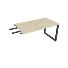 HOBIS prídavný stôl do uhla - US O 1400 RU, hĺbka 80 cm, agát - 1