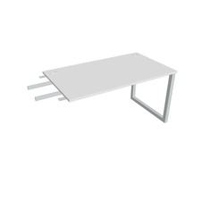 HOBIS prídavný stôl do uhla - US O 1400 RU, hĺbka 80 cm, biela