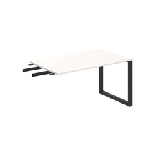 HOBIS prídavný stôl do uhla - US O 1400 RU, hĺbka 80 cm, biela - 1