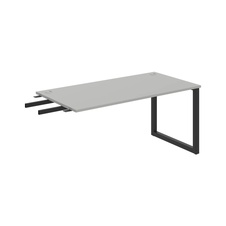 HOBIS prídavný stôl do uhla - US O 1600 RU, hĺbka 80 cm, šedá - 1