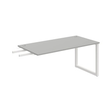 HOBIS prídavný stôl do uhla - US O 1600 RU, hĺbka 80 cm, šedá - 2