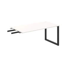 HOBIS prídavný stôl do uhla - US O 1600 RU, hĺbka 80 cm, biela - 1