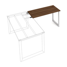 HOBIS prídavný stôl do uhla - UE O 1200 RU, hĺbka 60 cm, agát - 3