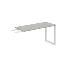 HOBIS prídavný stôl do uhla - UE O 1400 RU, hĺbka 60 cm, šedá - 2
