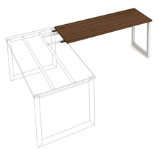 HOBIS prídavný stôl do uhla - UE O 1600 RU, hĺbka 60 cm, čerešňa - 3