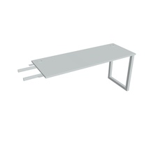 HOBIS prídavný stôl do uhla - UE O 1600 RU, hĺbka 60 cm, šedá