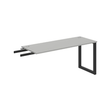HOBIS prídavný stôl do uhla - UE O 1600 RU, hĺbka 60 cm, šedá - 1