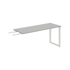 HOBIS prídavný stôl do uhla - UE O 1600 RU, hĺbka 60 cm, šedá - 2