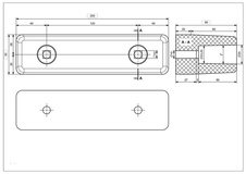 Gumový doraz na kamión 200x52x80 mm - 2