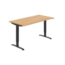 HOBIS výškovo nastaviteľný stôl MOTION MS 2 1600, stand.ovládanie, dub - 1