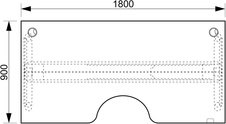 HOBIS ergo elektr.staviteľný stôl 180 cm, stand. ovláda. - MSE 2 1800, čerešňa - 3